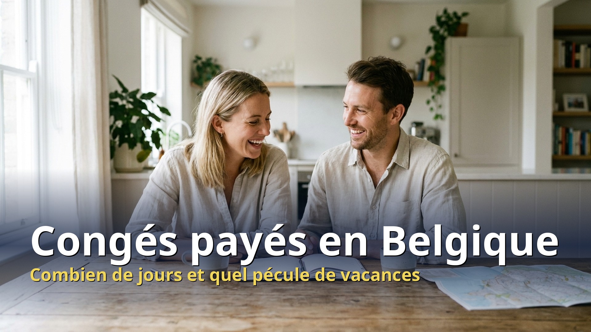 Congés payés en Belgique : un couple planifie ses jours de vacances annuelles à la maison