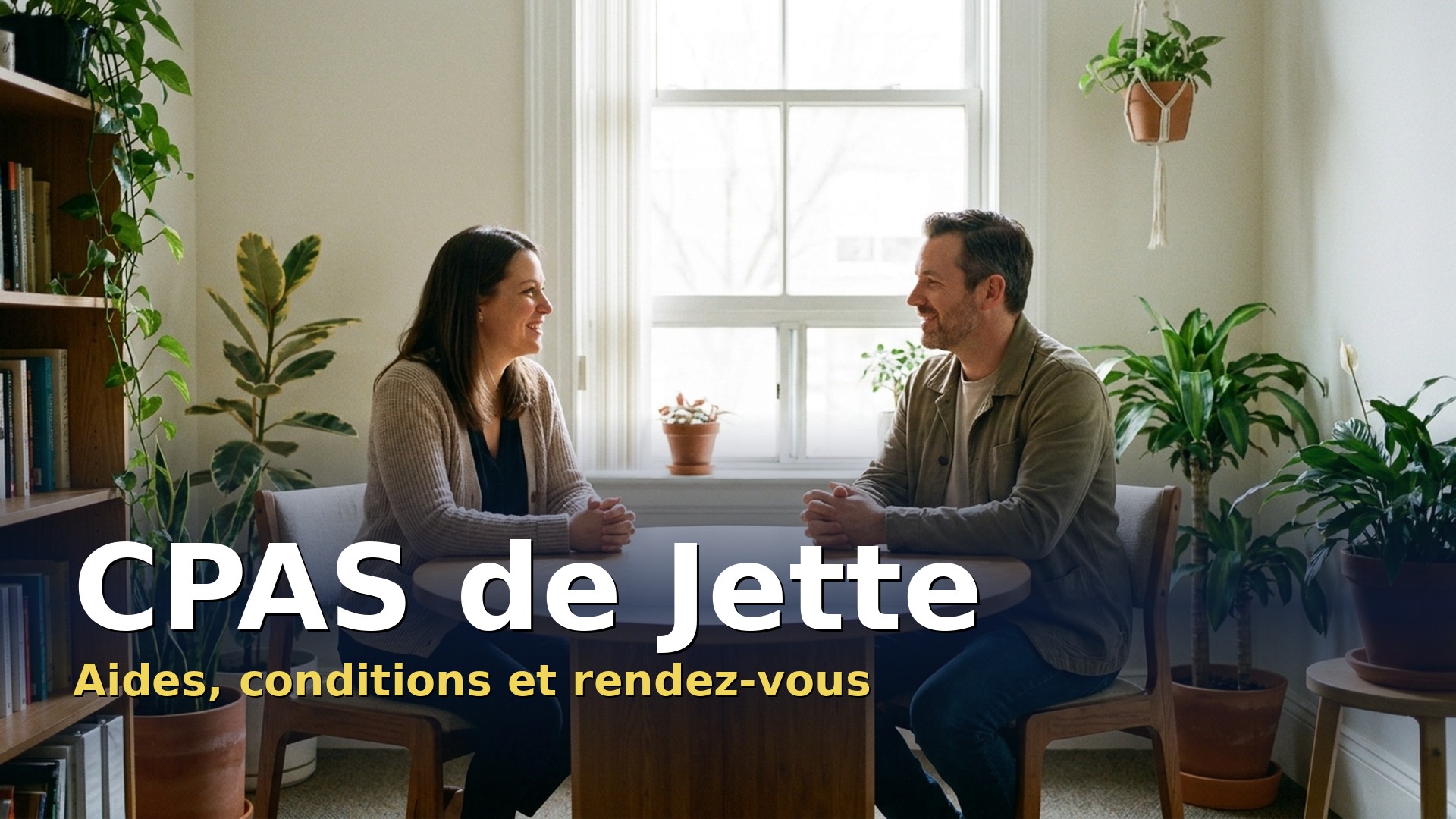 CPAS de Jette : une assistante sociale reçoit un habitant de Jette pour faire le point sur ses aides