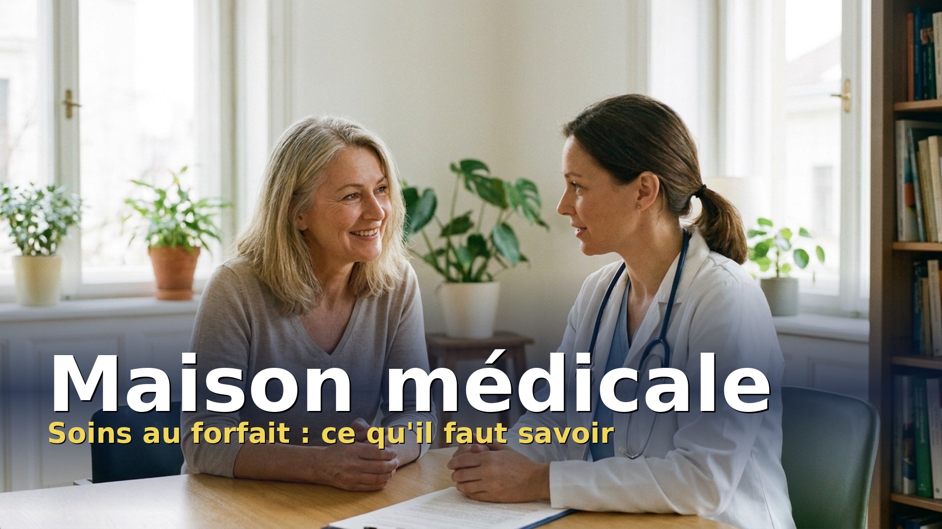 Maison médicale au forfait : une patiente discute de ses soins avec sa médecin généraliste