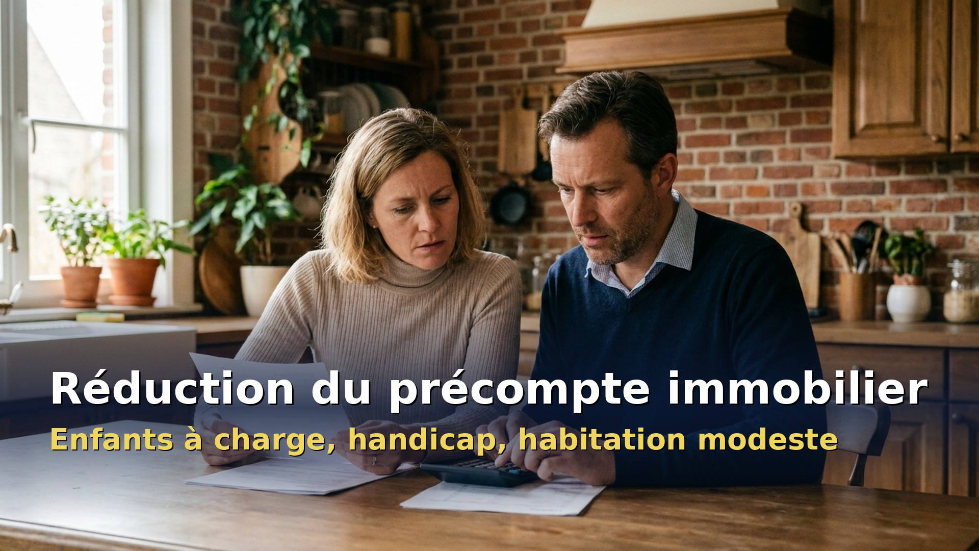 Réduction du précompte immobilier : couple propriétaire vérifiant son avertissement-extrait de rôle