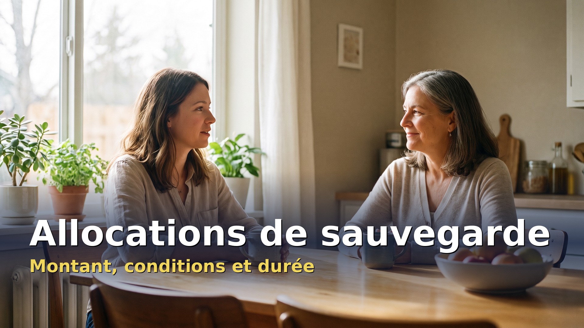 Allocations de sauvegarde : demandeuse d'emploi accompagnée par une conseillère