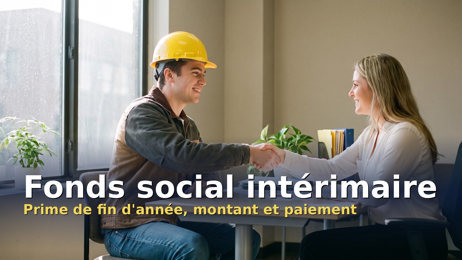 Fonds social intérimaire : prime de fin d'année, montant et paiement