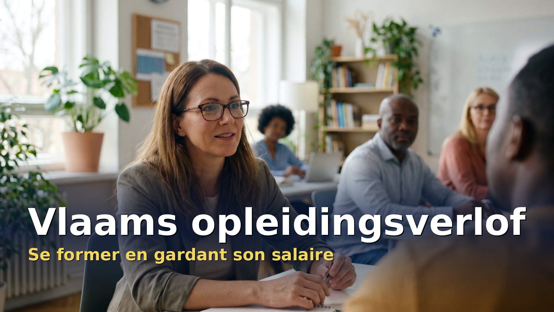 Vlaams opleidingsverlof : salariée qui suit une formation pendant ses heures de travail en Flandre